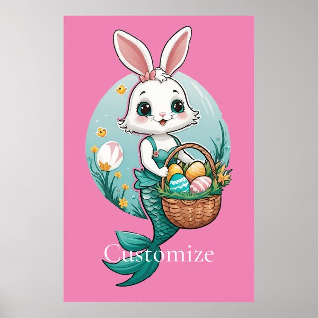 Easter Bunny Mermaid Thunder_Cove Poster (Front)
