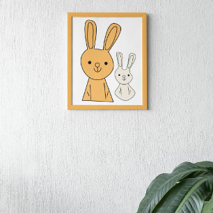 Easter Bunny Metal Print