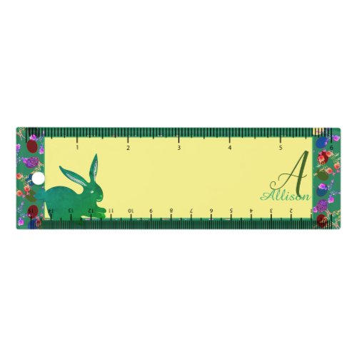 Easter Bunny Monogram Ruler