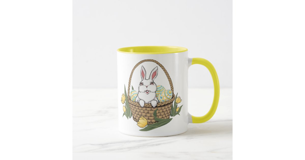 Easter Bunny Mug Coffee Cup Easter Bunny Cup | Zazzle