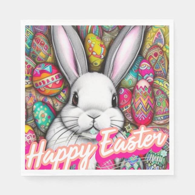 Easter Bunny Napkins (Front)