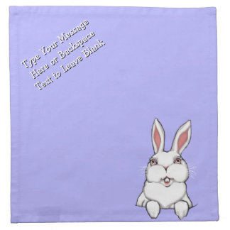 Easter Bunny Napkins Custom Easter Bunny Napkins