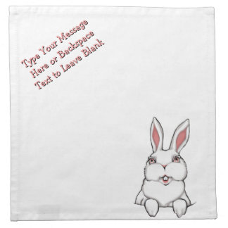 Easter Bunny Napkins Custom Easter Bunny Napkins