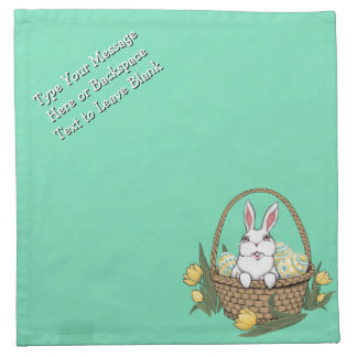 Easter Bunny Napkins Custom Easter Bunny Napkins