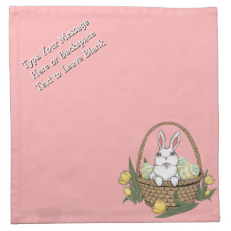 Easter Bunny Napkins Custom Easter Bunny Napkins