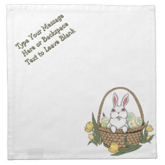 Easter Bunny Napkins Custom Easter Bunny Napkins