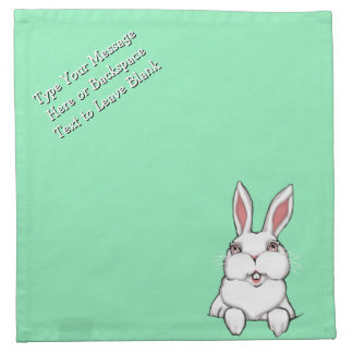 Easter Bunny Napkins Custom Easter Bunny Napkins