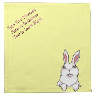 Easter Bunny Napkins Personalized Easter Napkins