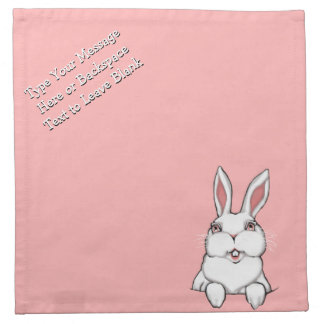 Easter Bunny Napkins Personalized Easter Napkins