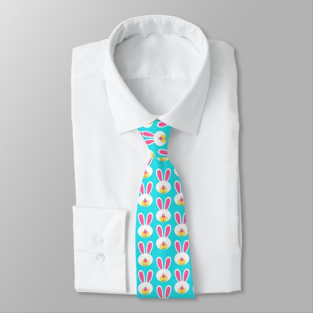 Easter Bunny  Neck Tie (Tied)