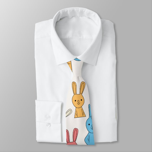 Easter Bunny Neck Tie (Tied)
