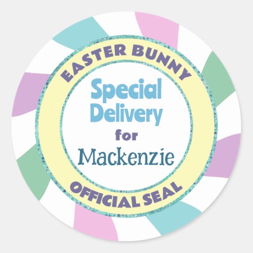 Easter Bunny Official Seal Special Delivery