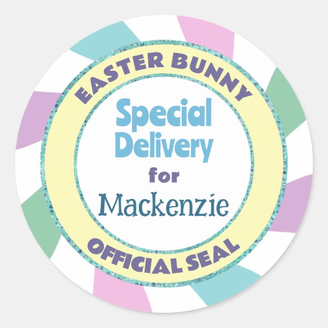 Easter Bunny Official Seal Special Delivery (Front)