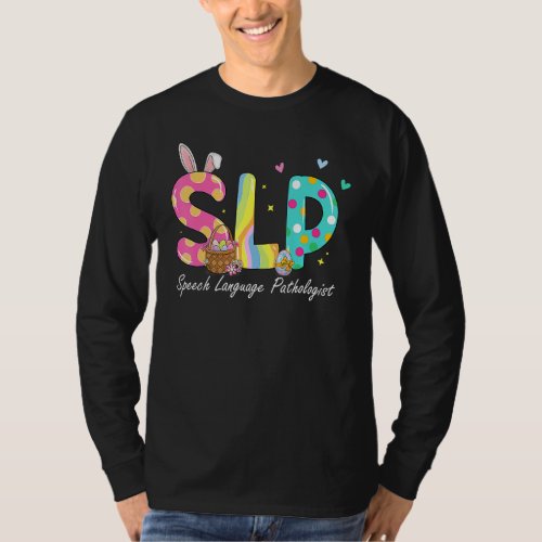 Easter Bunny Outfit Slp Speech Language Pathologis T_Shirt