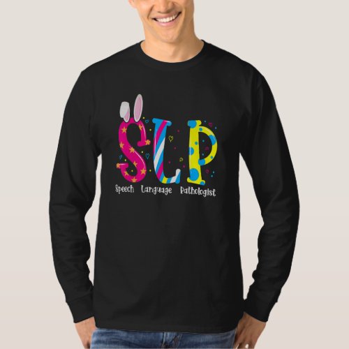 Easter Bunny Outfit Slp Speech Language Pathologis T_Shirt