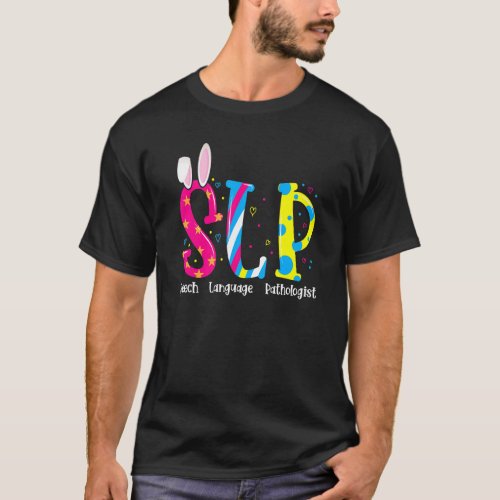 Easter Bunny Outfit Slp Speech Language Pathologis T_Shirt