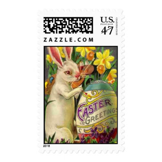 Easter Bunny Painting Egg Postage
