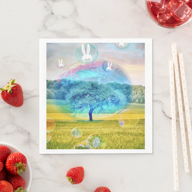 Easter Bunny Paper Napkin (Insitu)