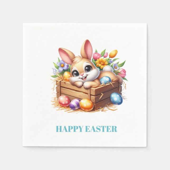 Easter Bunny Paper Napkins (Front)