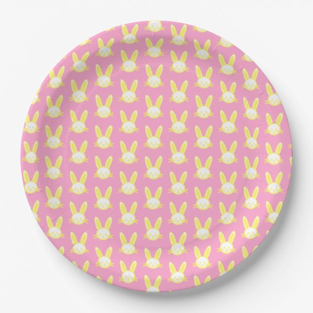 Easter Bunny Paper Plate (Front)