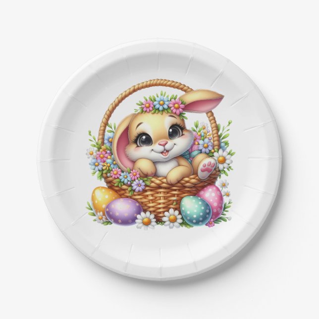 Easter Bunny  Paper Plates (Front)