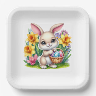 Easter Bunny Paper Plates