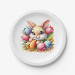 Easter Bunny Paper Plates