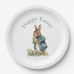 Easter bunny paper plates