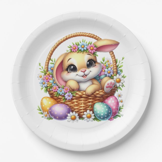 Easter Bunny  Paper Plates (Front)