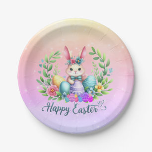 Easter Bunny Paper Plates