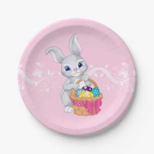 Easter Bunny Paper Plates