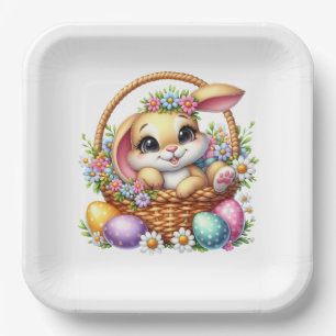 Easter Bunny Paper Plates