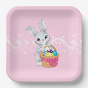 Easter Bunny Paper Plates