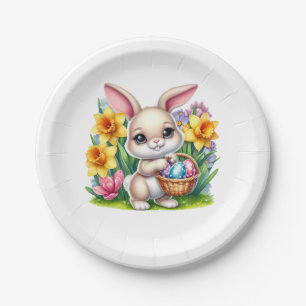Easter Bunny Paper Plates
