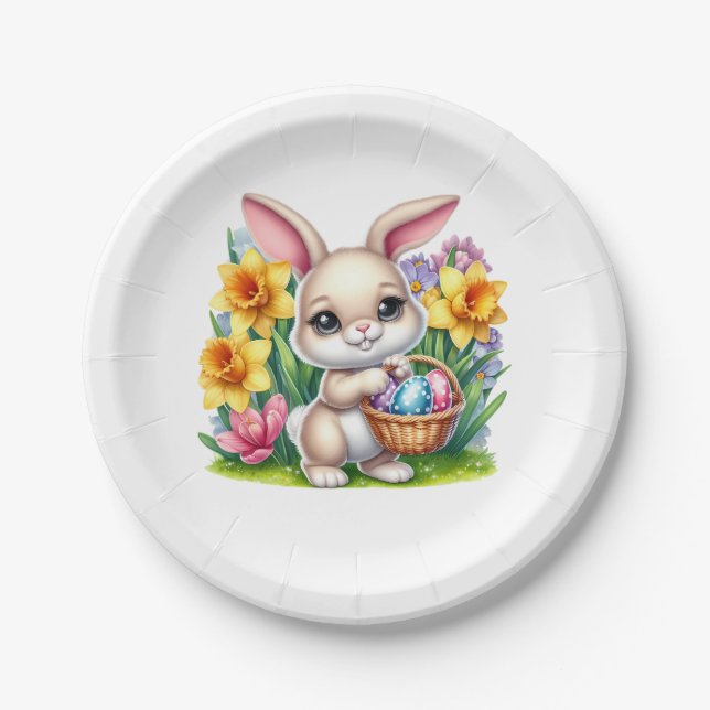 Easter Bunny  Paper Plates (Front)