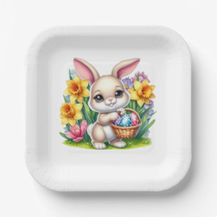 Easter Bunny Paper Plates