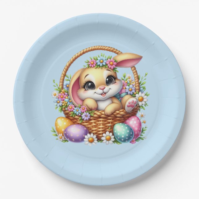 Easter Bunny  Paper Plates (Front)