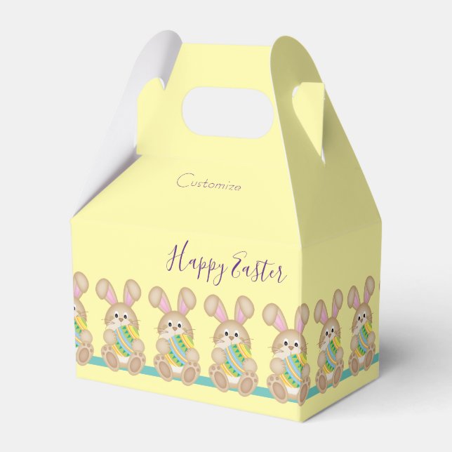 Easter Bunny Parade Favor Box (Front Side)