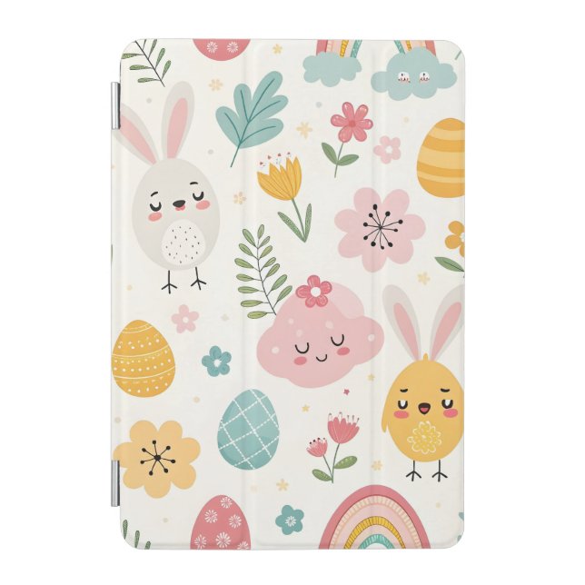 Easter Bunny Pattern iPad Mini Cover (Front)