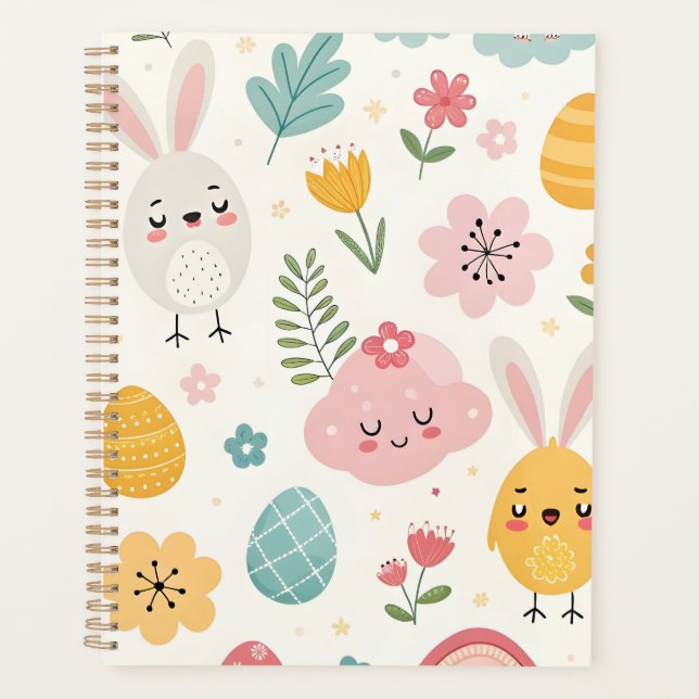 Easter Bunny Pattern Planner (Front)