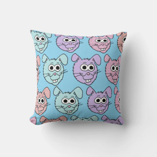 Easter Bunny Pattern Throw Pillow