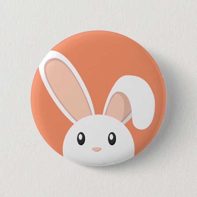 Easter Bunny peeping Button (Front)