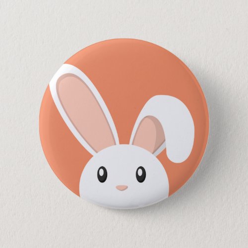 Easter Bunny peeping Button