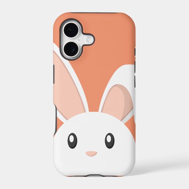 Easter Bunny peeping Iphone Case (Back)