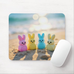 Easter Bunny Peeps On the Beach Mouse Pad