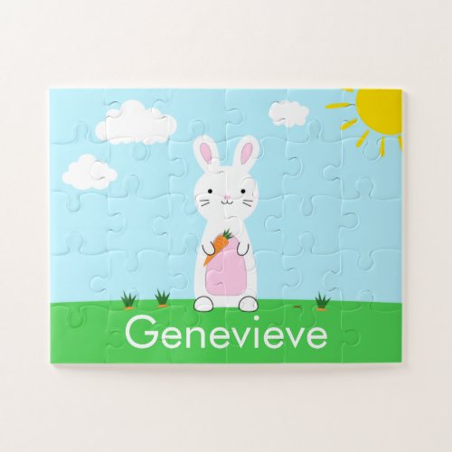 Easter Bunny Personalized Puzzle