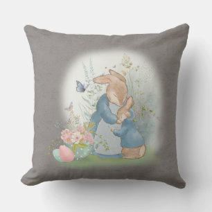 Easter Bunny Peter Throw Pillow
