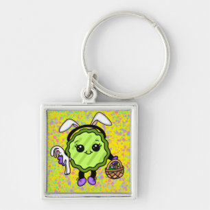 Easter Bunny Pickle Holiday Pickle Keychain