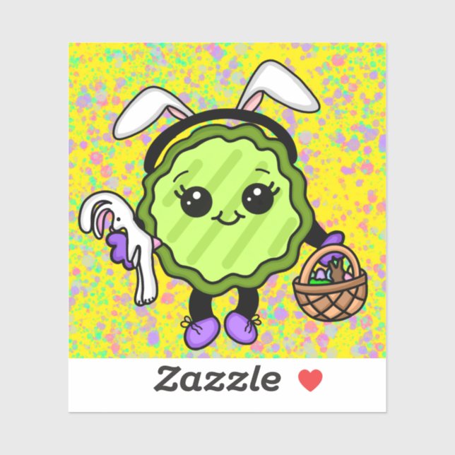 Easter Bunny Pickle | Holiday Pickle Sticker (Sheet)