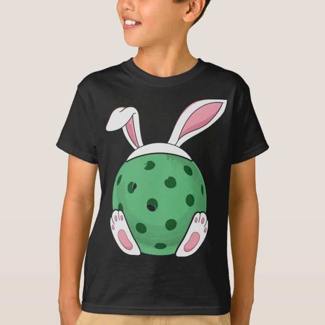 Easter Bunny Pickleball - Fun Easter Pickle Ball R T-Shirt (Front)